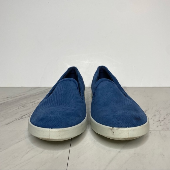 Ecco Barentz Blue Perforated Slip On Loafer 9 / 9.5 - Picture 2 of 13